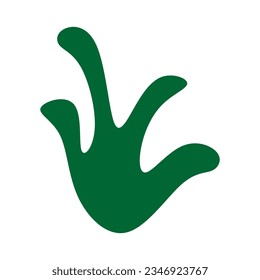 Elemento vector recolorable abstracto de planta de algas