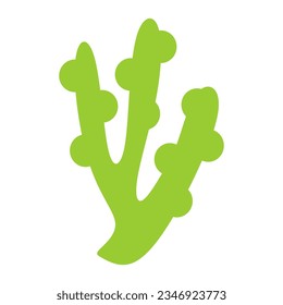 Algae plant abstract recolorable vector element