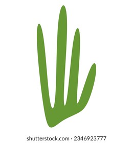 Algae plant abstract recolorable vector element