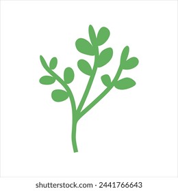 Algae plant abstract vector element