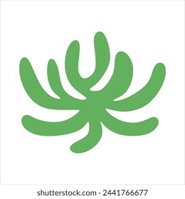 Algae plant abstract vector element