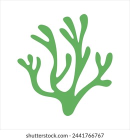 Algae plant abstract vector element