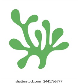 Algae plant abstract vector element