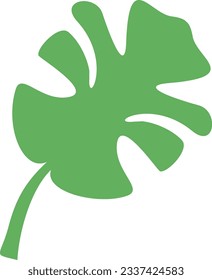 Elemento vector recolorable estético de la planta de algas