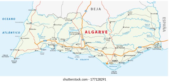 algarve road map