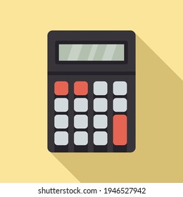 Algebra calculator icon. Flat illustration of Algebra calculator vector icon for web design