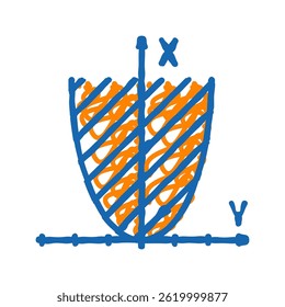 algebra education science doodle icon sketch vector. algebra education science sign. isolated symbol illustration