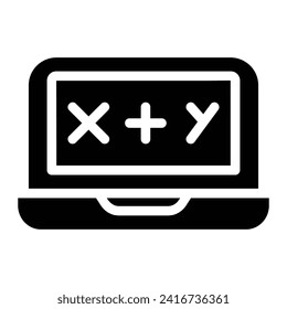 algebra Glyph Icon Background White