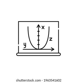 Algebra сolor line icon. Pictogram for web page, mobile app, promo. UI UX GUI design element. Editable stroke.