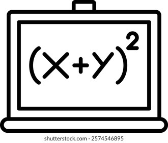 Algebra vector icon. Can be used for printing, mobile and web applications.