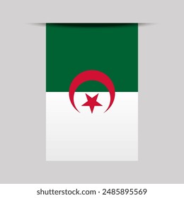 Ilustración vectorial de bandera de Anuncio de Argelia