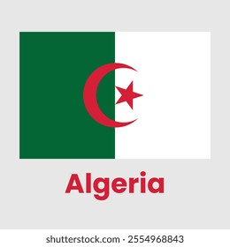 Algeria country flag design template