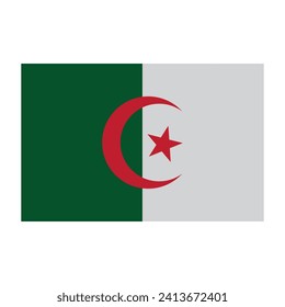 Algeria country flag vector illustration symbol design