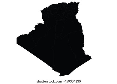 algeria country map