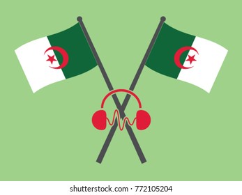 Algeria Emblem Music Market
