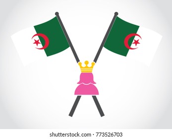 Algeria Emblem Queen