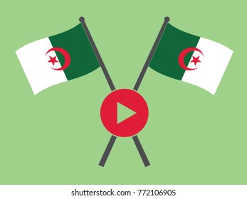 Algeria Emblem Video Stream