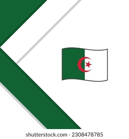 Algeria Flag Abstract Background Design Template. Algeria Independence Day Banner Social Media Post. Algeria Illustration