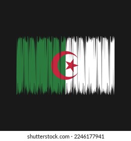 Algeria Flag Brush Vector Illustration