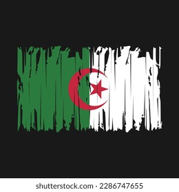 Algeria Flag Brush Vector Illustration