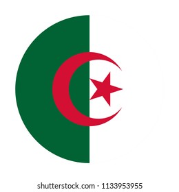 Algeria flag button