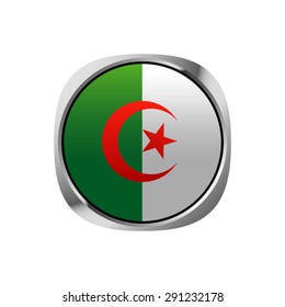 Algeria flag button