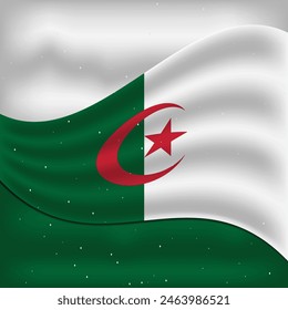 Algeria Flag design vector template