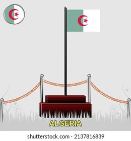 Algeria flag image vector design