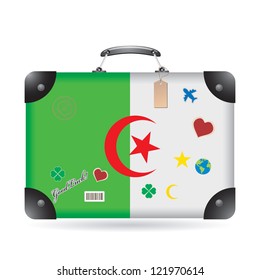Algeria flag on bag