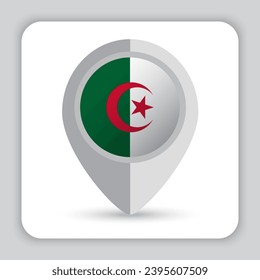 Algeria Flag Pin Map Icon