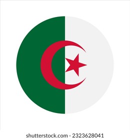 Algeria flag simple illustration for independence day or election