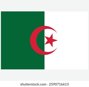 Algeria Flag Vector Design , Algeria Flag EPS 