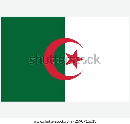 Algeria Flag Vector Design , Algeria Flag EPS 