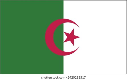Algeria Flag Vector Design Stock Illustration