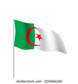 Algeria flag, vector illustration