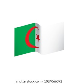 Algeria flag, vector illustration
