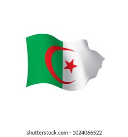 Algeria flag, vector illustration