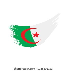 Algeria flag, vector illustration