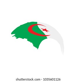 Algeria flag, vector illustration
