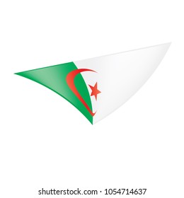 Algeria flag, vector illustration