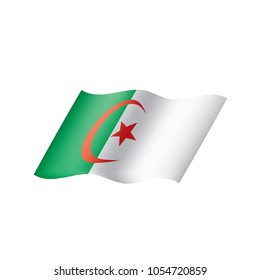 Algeria flag, vector illustration