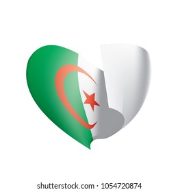 Algeria flag, vector illustration