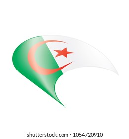 Algeria flag, vector illustration