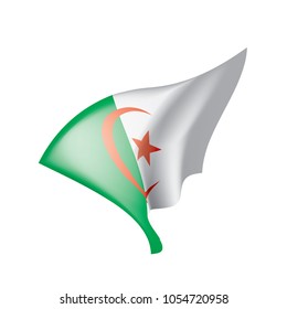 Algeria flag, vector illustration