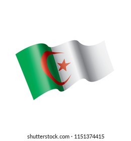 Algeria flag, vector illustration