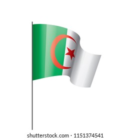 Algeria flag, vector illustration