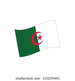Algeria flag, vector illustration