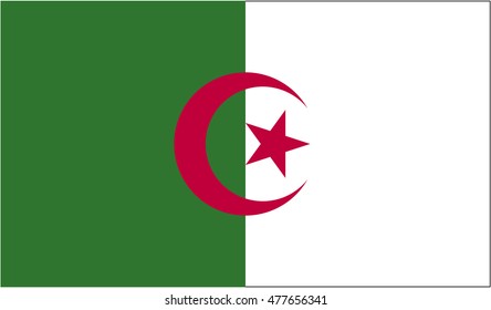 Algeria flag vector illustration