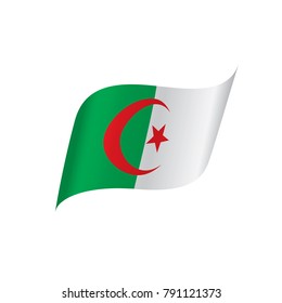 Algeria flag, vector illustration