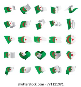 Algeria flag, vector illustration